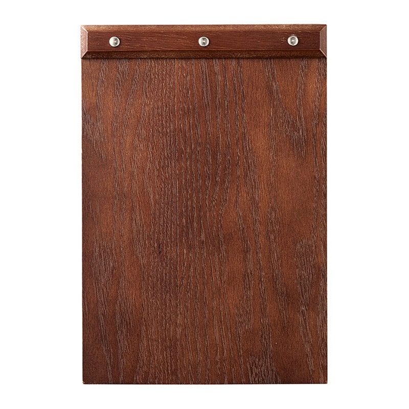 えいむ 木製ビスメニューブック A4片面 ブラウン BWB-A4B 1冊（ご注文単位1冊）【直送品】