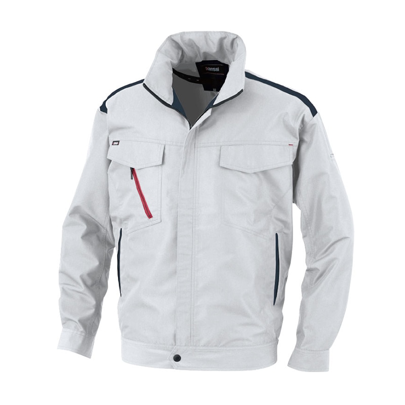 カンサイユニフォーム×空調風神服　長袖ブルゾン グレー　M 01001 1枚（ご注文単位1枚）【直送品】