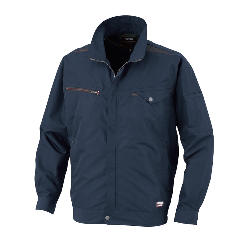 カンサイユニフォーム×空調風神服　長袖ブルゾン ネイビー　M 01003 1枚（ご注文単位1枚）【直送品】