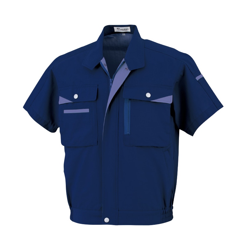 DAIRIKI　半袖ブルゾン ネイビー　L 07001 1枚（ご注文単位1枚）【直送品】