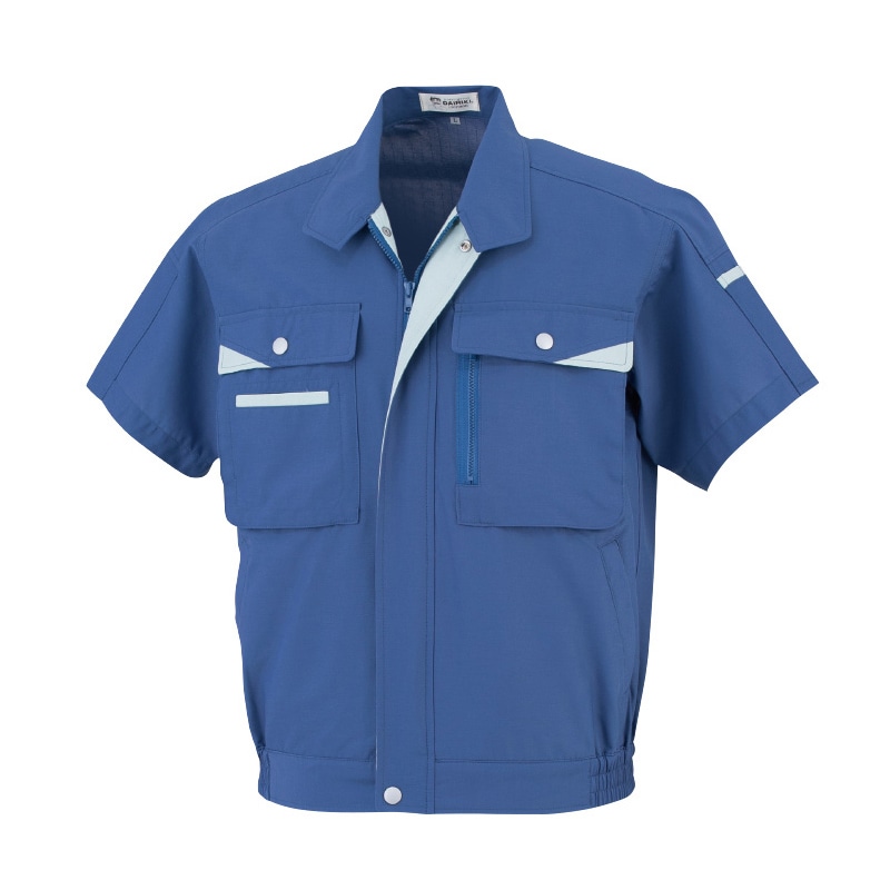 DAIRIKI　半袖ブルゾン ブルー　M 07001 1枚（ご注文単位1枚）【直送品】