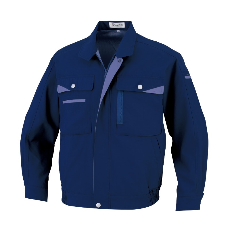 DAIRIKI　長袖ブルゾン ネイビー　S 07002 1枚（ご注文単位1枚）【直送品】
