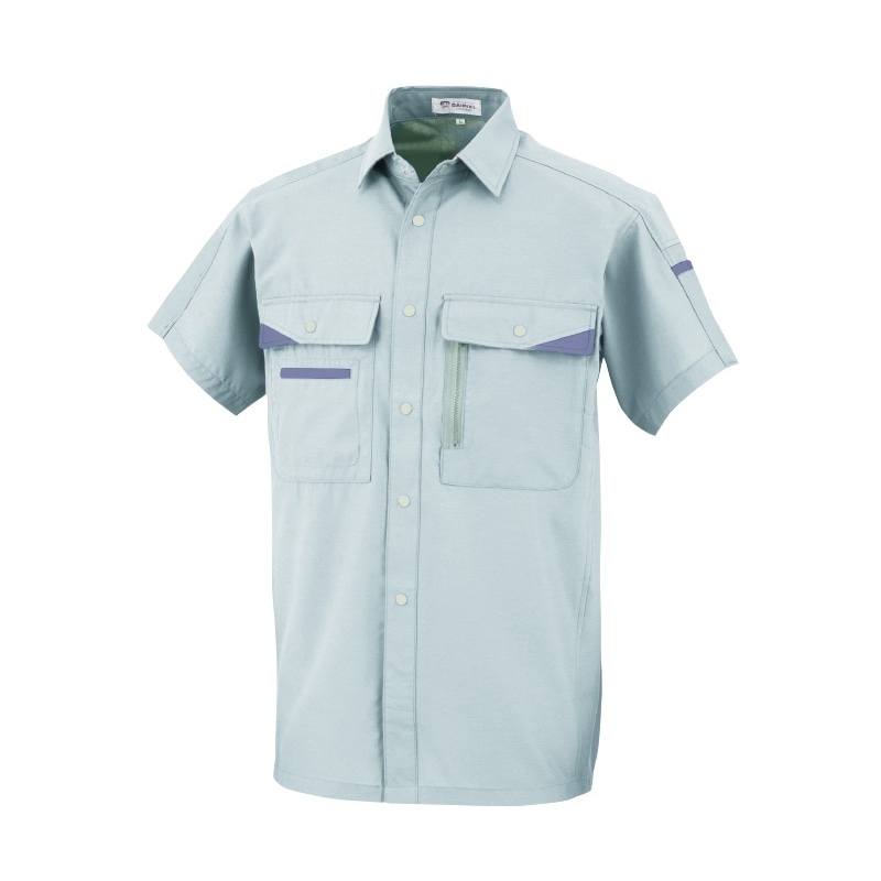 DAIRIKI　半袖シャツ オリーブ　L 07003 1枚（ご注文単位1枚）【直送品】