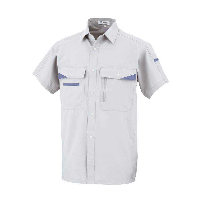 DAIRIKI　半袖シャツ グレー　S 07003 1枚（ご注文単位1枚）【直送品】