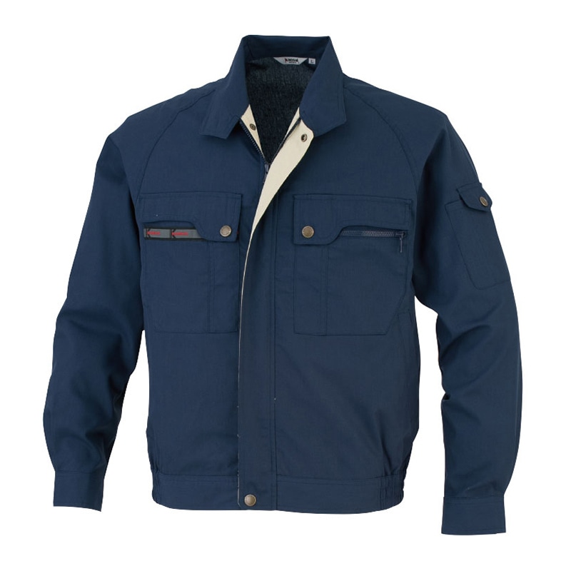 カンサイユニフォーム　長袖ブルゾン ネイビー　M 30202 1枚（ご注文単位1枚）【直送品】