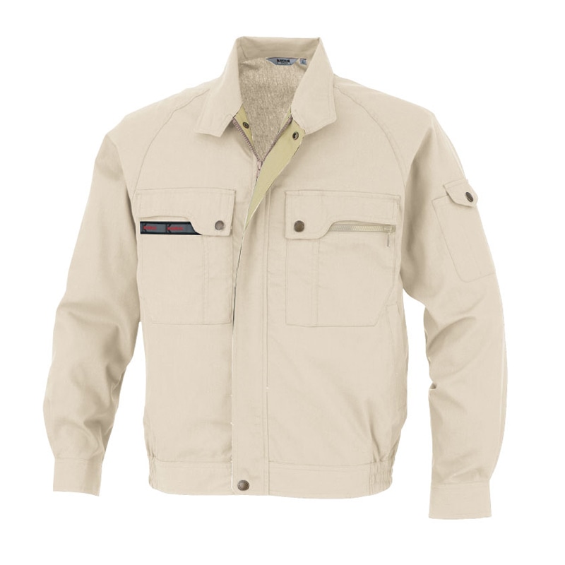 カンサイユニフォーム　長袖ブルゾン アイボリー　LL 30202 1枚（ご注文単位1枚）【直送品】