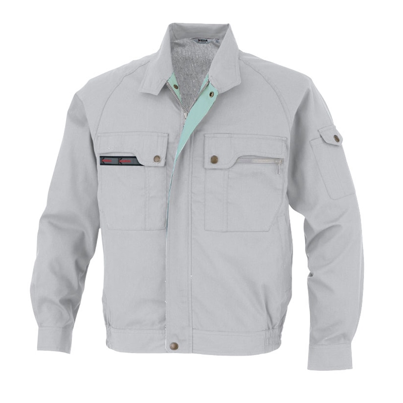 カンサイユニフォーム　長袖ブルゾン グレー　L 30202 1枚（ご注文単位1枚）【直送品】