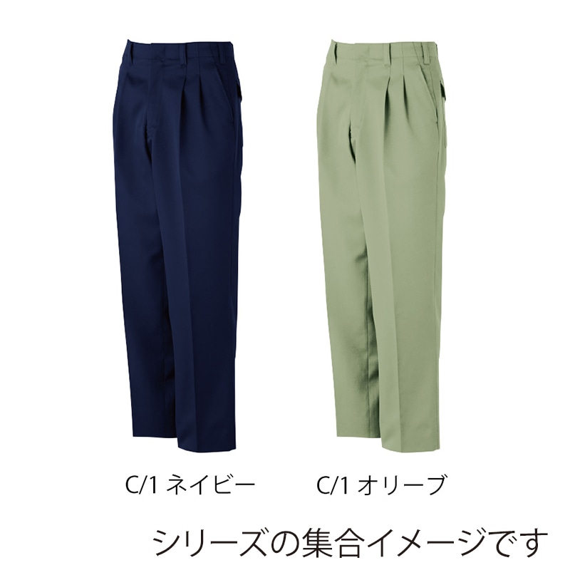 カンサイユニフォーム パンツ オリーブ 82 82605 1枚(ご注文単位1枚)【直送品】