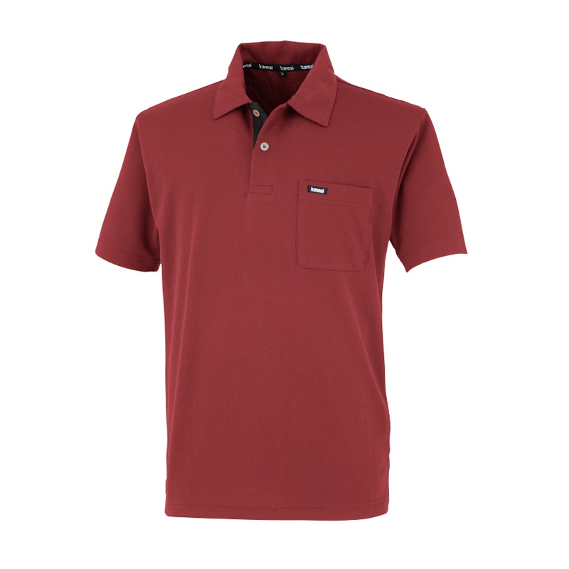 カンサイユニフォーム　ドライポロシャツ エンジ　LL 50343 1枚（ご注文単位1枚）【直送品】