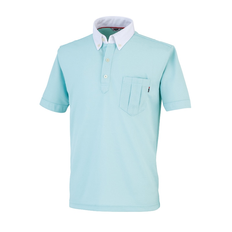 カンサイユニフォーム　半袖ポロシャツ サックス　S 00573 1枚（ご注文単位1枚）【直送品】