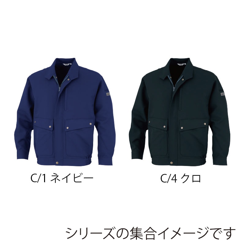 カンサイユニフォーム　長袖ブルゾン クロ　M 30912 1枚（ご注文単位1枚）【直送品】