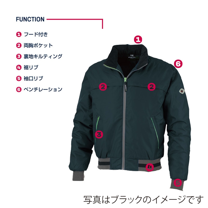 DAIRIKI アクティブブルゾン ブルー L 03000 1枚(ご注文単位1枚)【直送品】