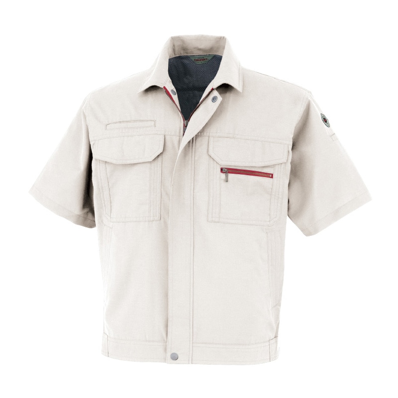 DAIRIKI　半袖ブルゾン アイボリー　LL 22011 1枚（ご注文単位1枚）【直送品】