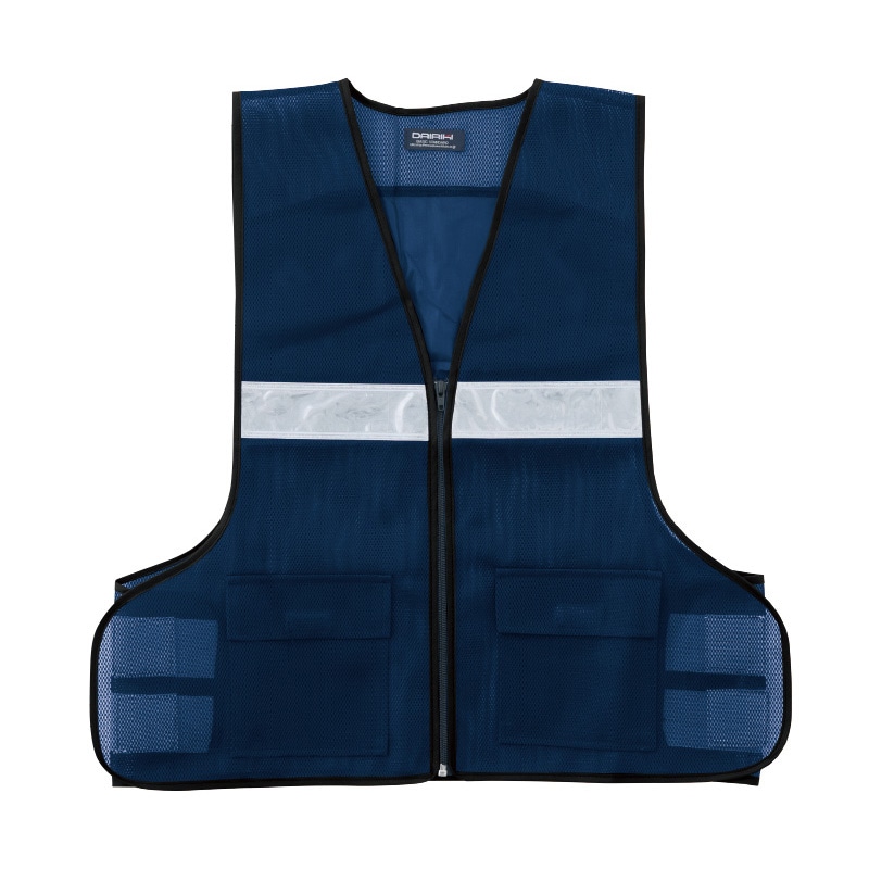 DAIRIKI　パトロール反射ベスト ネイビー　XXL 10095 1枚（ご注文単位1枚）【直送品】