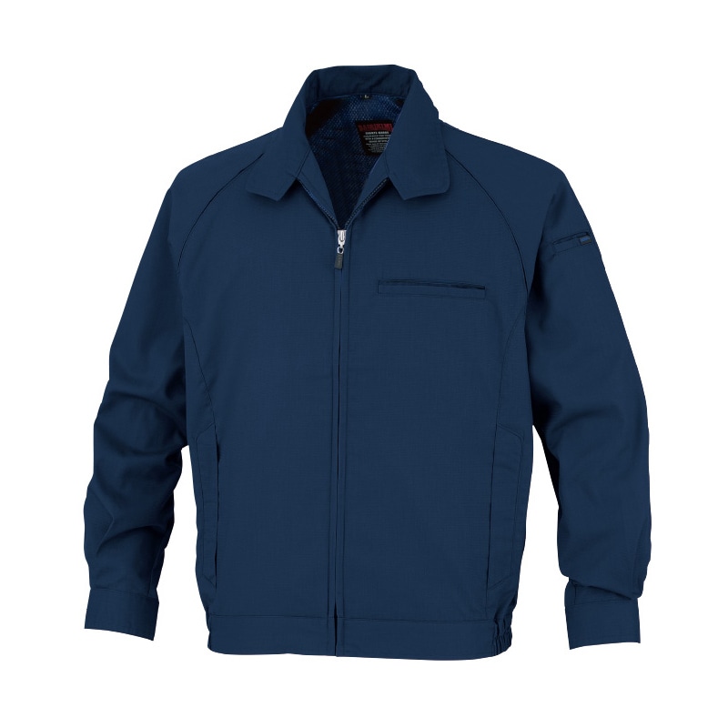 DAIRIKI 長袖カラーブルゾン コン M 66002 1枚(ご注文単位1枚)【直送品】