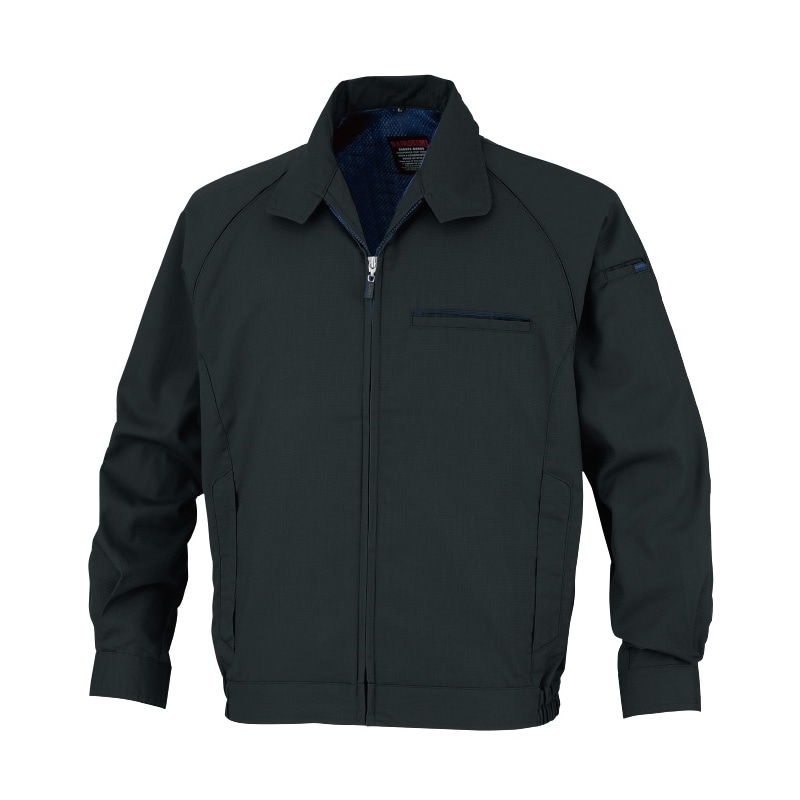 DAIRIKI 長袖カラーブルゾン スミクロ L 66002 1枚(ご注文単位1枚)【直送品】