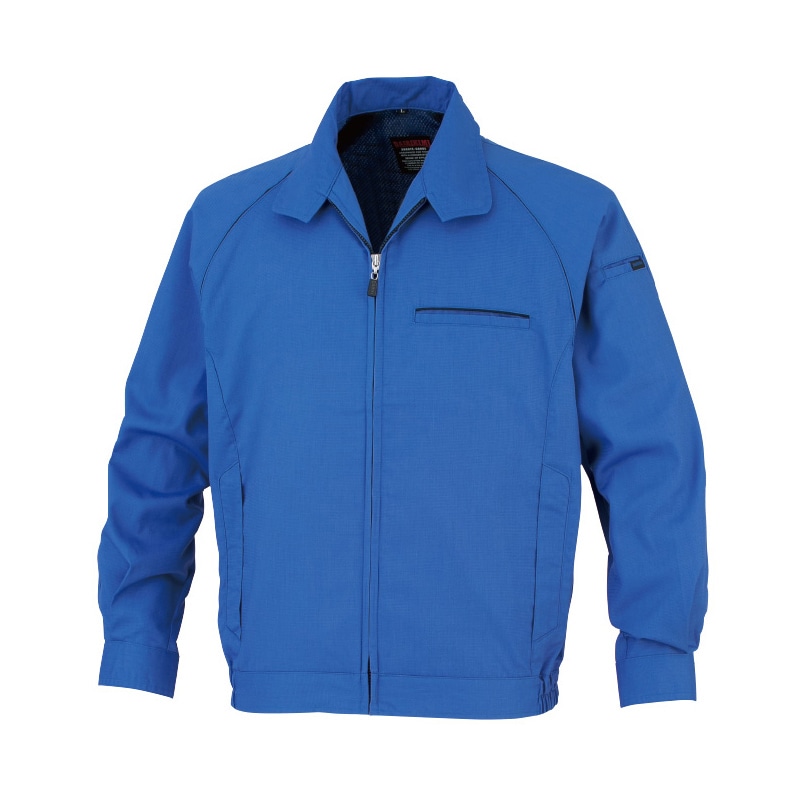 DAIRIKI 長袖カラーブルゾン ブルー LL 66002 1枚(ご注文単位1枚)【直送品】