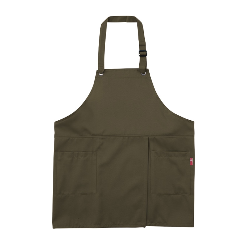 カンサイユニフォーム ラップエプロン ブラウン 00022 1枚(ご注文単位1枚)【直送品】