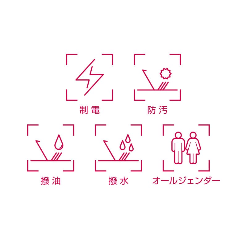 カンサイユニフォーム　ドレスエプロン レッド 00044 1枚（ご注文単位1枚）【直送品】