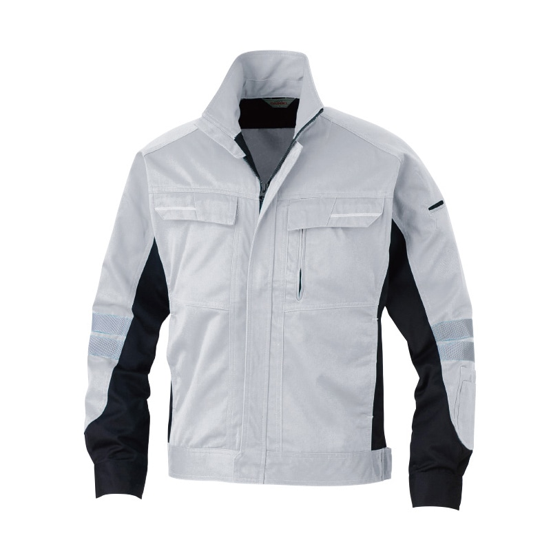 DAIRIKI 長袖ブルゾン シルバー L 31702 1枚(ご注文単位1枚)【直送品】