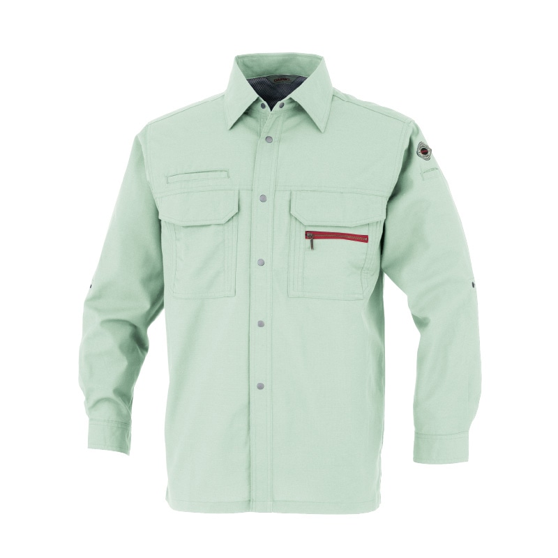 DAIRIKI 長袖シャツ アースグリーン M 22014 1枚(ご注文単位1枚)【直送品】