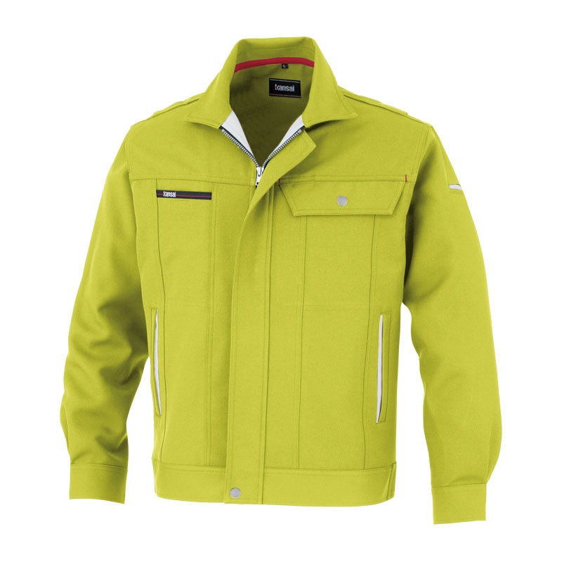 カンサイユニフォーム 長袖ブルゾン ライム M 80012 1枚(ご注文単位1枚)【直送品】