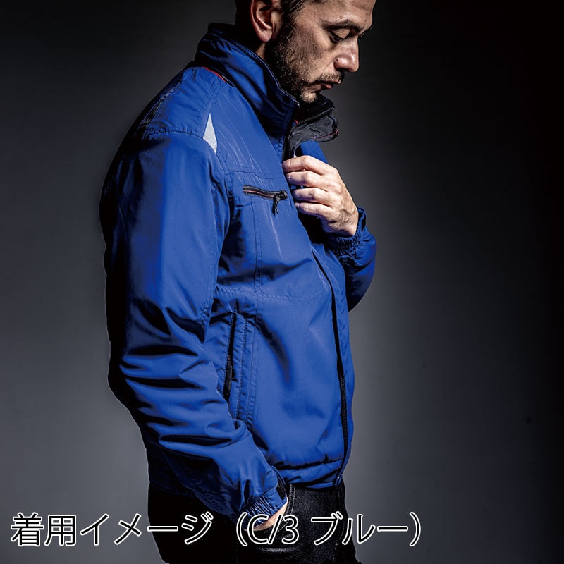 カンサイユニフォーム 軽防寒ジャンパー クロ S 07210 1枚(ご注文単位1枚)【直送品】