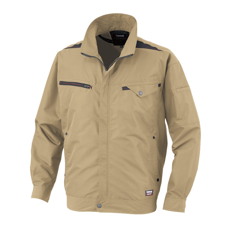 カンサイユニフォーム×空調風神服　長袖ブルゾン キャメル　M 01003 1枚（ご注文単位1枚）【直送品】