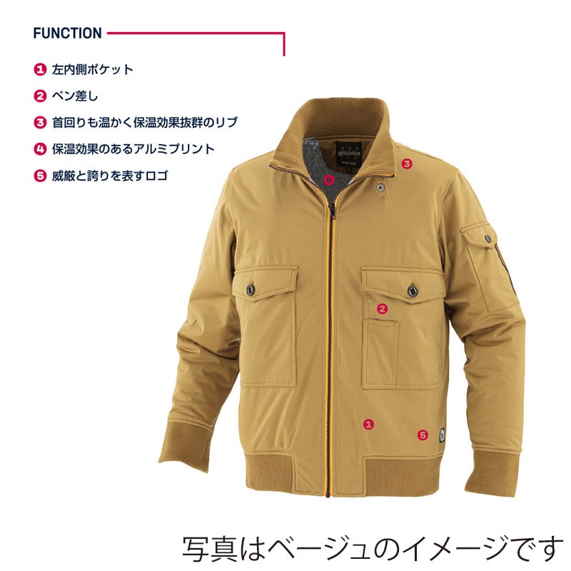 tASkfoRce 中綿ブルゾン クロ M 00108 1枚(ご注文単位1枚)【直送品】