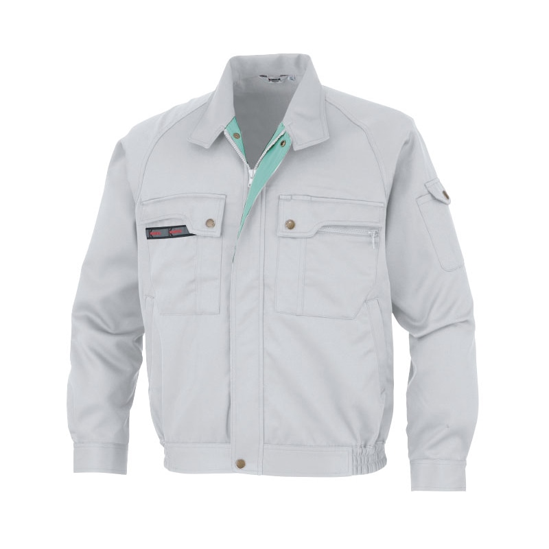 カンサイユニフォーム　ブルゾン グレー　M 90202 1枚（ご注文単位1枚）【直送品】