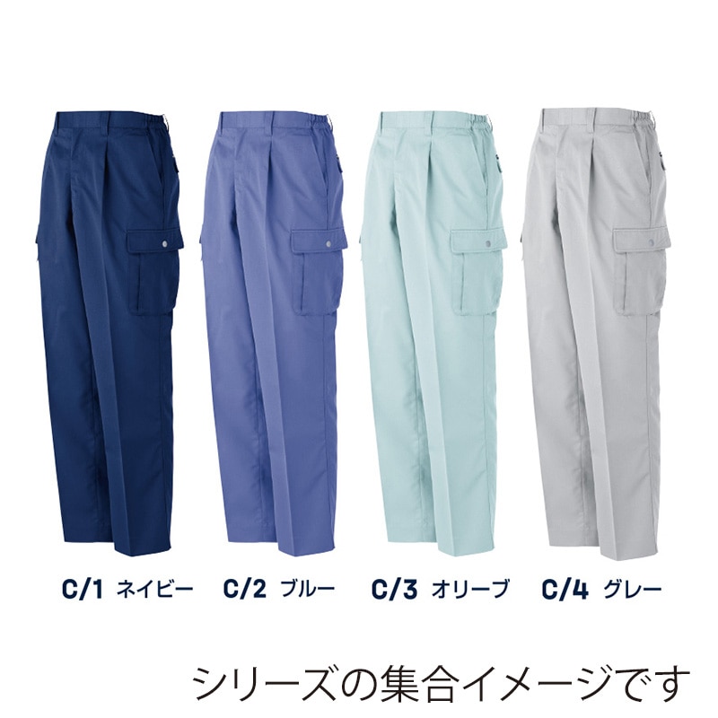 DAIRIKI カ-ゴパンツ グレー L 15006 1枚(ご注文単位1枚)【直送品】