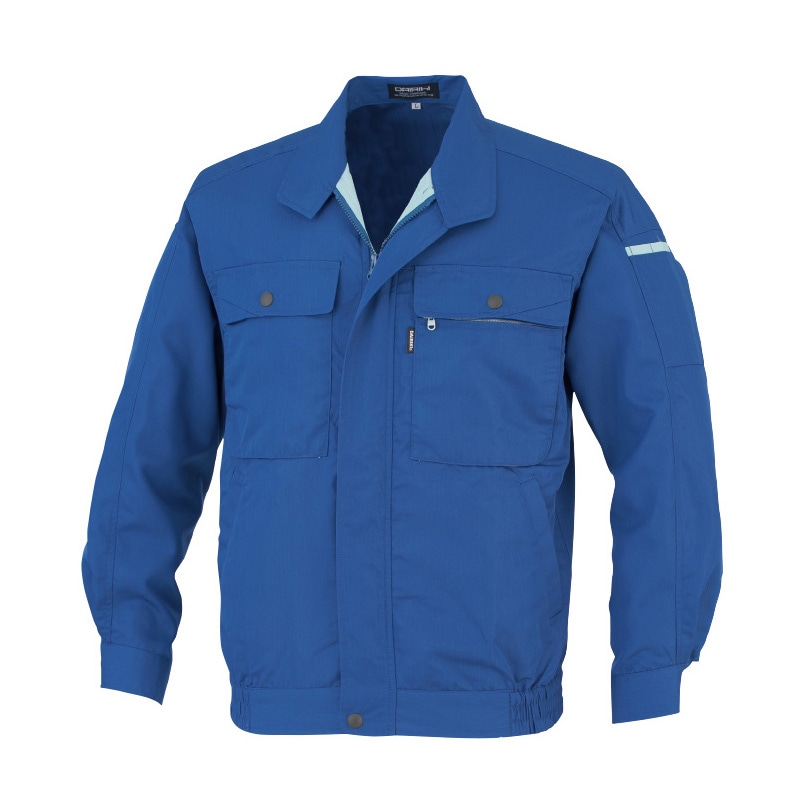 DAIRIKI　長袖ブルソン ブルー　M 17002 1枚（ご注文単位1枚）【直送品】