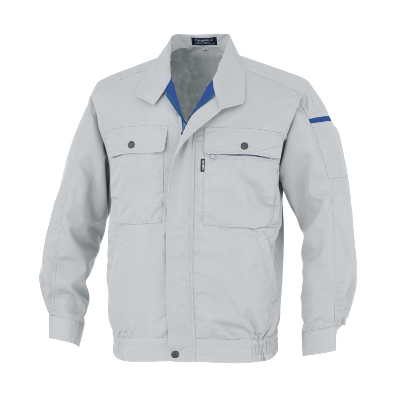 DAIRIKI　長袖ブルソン グレー　L 17002 1枚（ご注文単位1枚）【直送品】