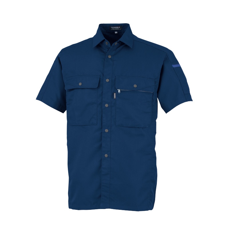 DAIRIKI　半袖シャツ ネイビー　LL 17003 1枚（ご注文単位1枚）【直送品】