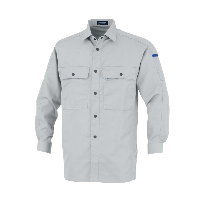 DAIRIKI 長袖シャツ グレー M 17004 1枚(ご注文単位1枚)【直送品】