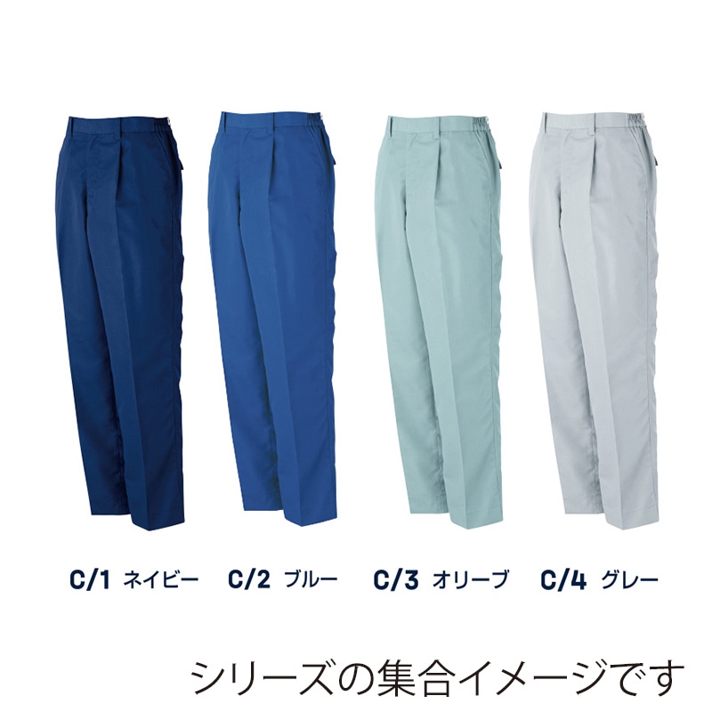 DAIRIKI スラックス グレー LL 17005 1枚(ご注文単位1枚)【直送品】