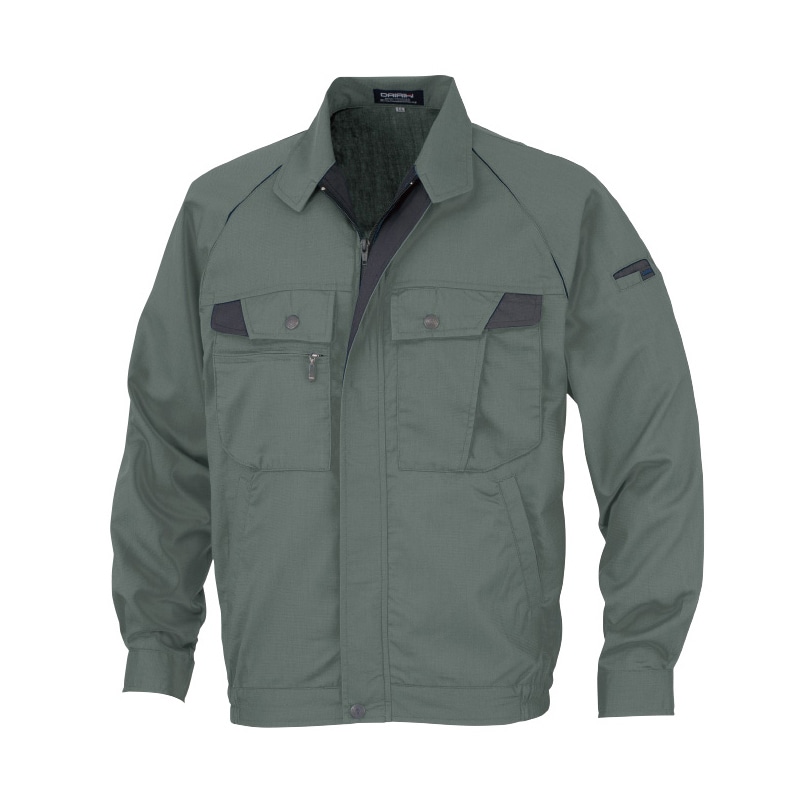 DAIRIKI　長袖ブルゾン グリーン　L 18002 1枚（ご注文単位1枚）【直送品】