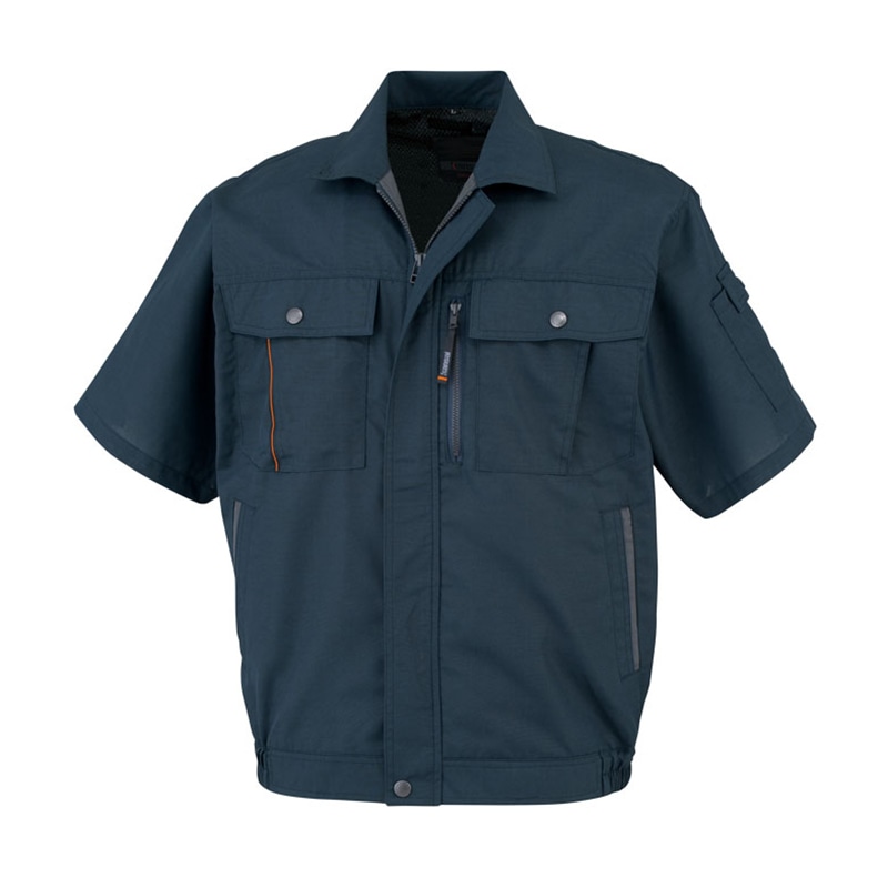 カンサイユニフォーム　半袖ブルゾン ネイビー　M 40401 1枚（ご注文単位1枚）【直送品】