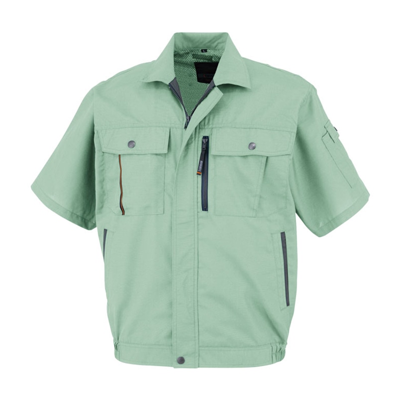 カンサイユニフォーム　半袖ブルゾン グリーン　SS 40401 1枚（ご注文単位1枚）【直送品】