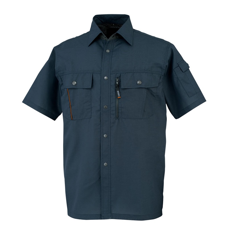 カンサイユニフォーム　半袖シャツ ネイビー　M 40403 1枚（ご注文単位1枚）【直送品】