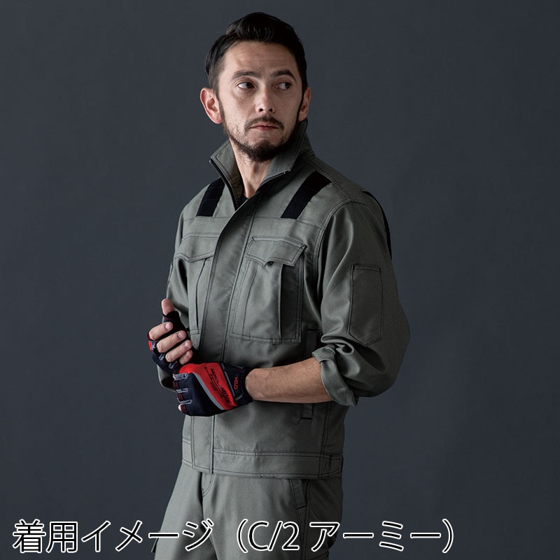 tASkfoRce　長袖ブルゾン アーミー　LL 01311 1枚（ご注文単位1枚）【直送品】