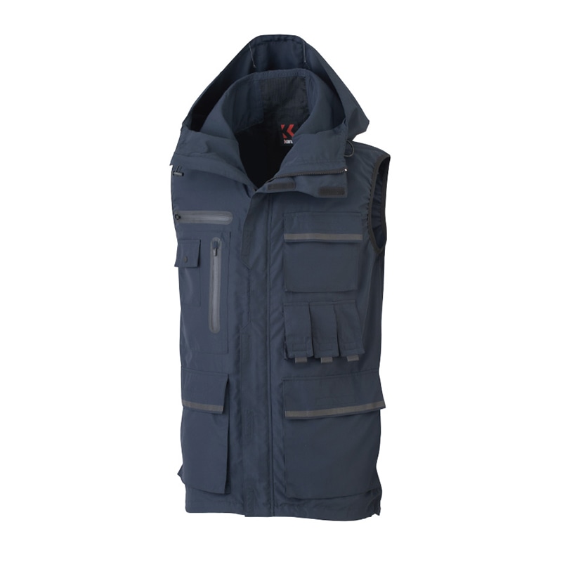 カンサイユニフォーム×空調風神服　フードベスト ネイビー　M 01200 1枚（ご注文単位1枚）【直送品】