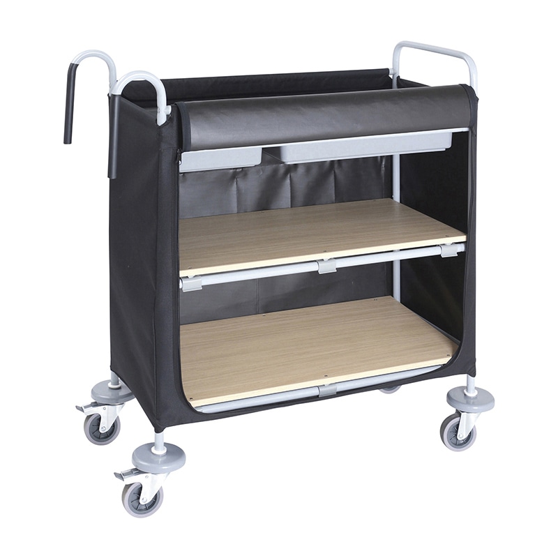 ランドリーカート　コンパクト型メイドワゴン IR-1  1個（ご注文単位1個）【直送品】