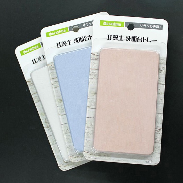 ジャパンプレミアム 珪藻土 洗面台トレー 91720511 1個(ご注文単位12個)【直送品】