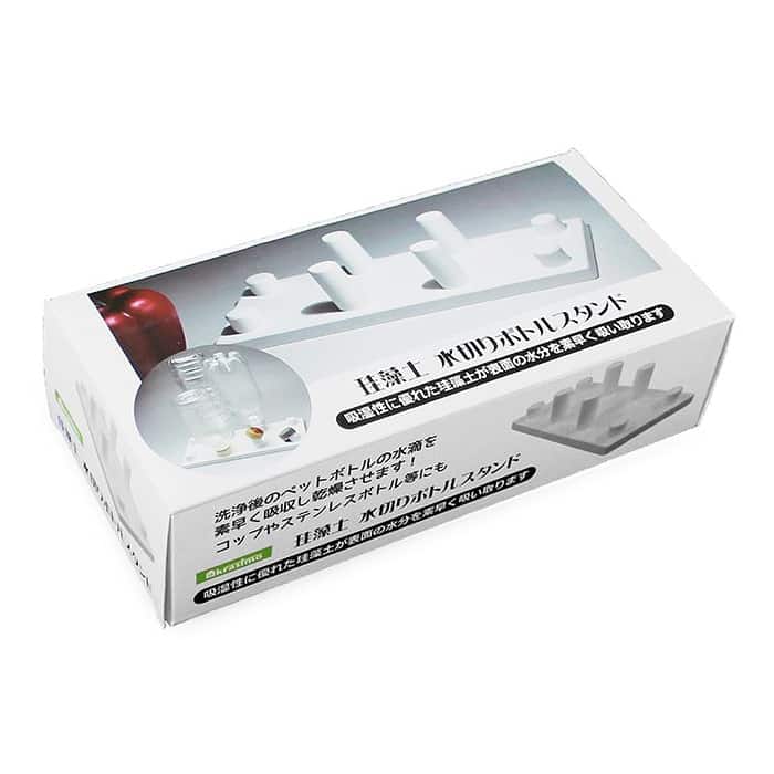 ジャパンプレミアム 珪藻土 水切りボトルスタンド B9173031 1個(ご注文単位4個)【直送品】