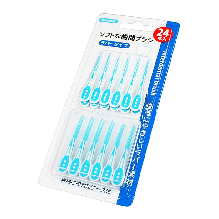 ジャパンプレミアム ソフトな歯間ブラシ ラバータイプ 24本入 91750129 1袋（ご注文単位10袋）【直送品】