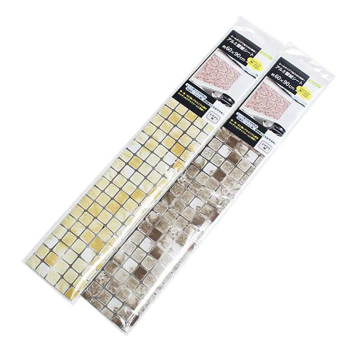 ジャパンプレミアム アルミ壁紙シート モザイク柄 60×90cm 92711019 1個（ご注文単位10個）【直送品】