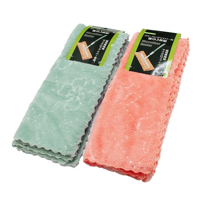 ジャパンプレミアム MFフローリングワイパー用雑巾 3枚組 94259313 1袋（ご注文単位10袋）【直送品】