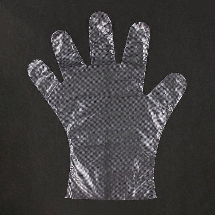 ジャパンプレミアム 使い捨てポリ手袋 箱入 薄手 80枚入 94265129 1袋(ご注文単位10袋)【直送品】