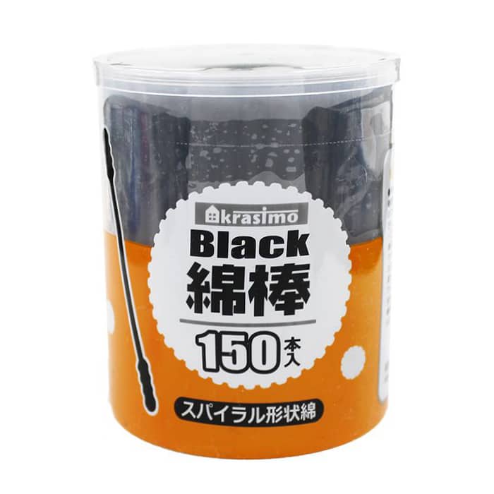 ジャパンプレミアム ブラック綿棒 150本入 95717530 1個（ご注文単位12個）【直送品】